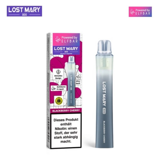 Lost Mary 800 - Blackberry Cherry -  Einweg E-Zigarette 20mg